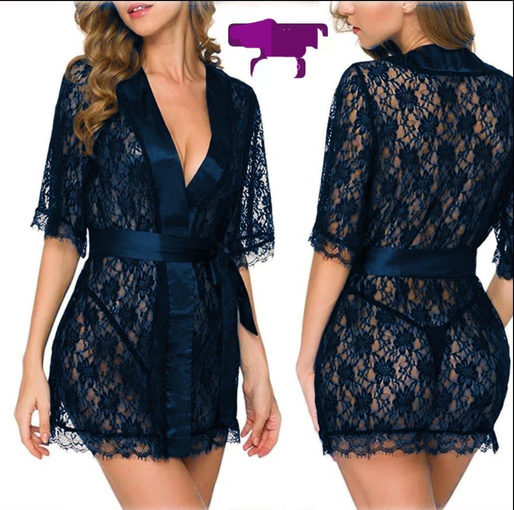 Lace Nightgown - Lightweight and Breathable