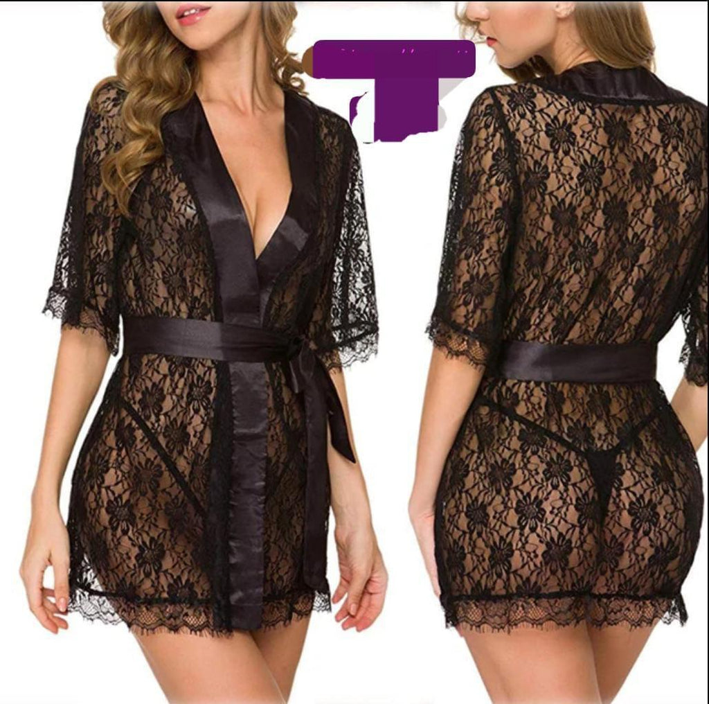 Lace Nightgown - Lightweight and Breathable