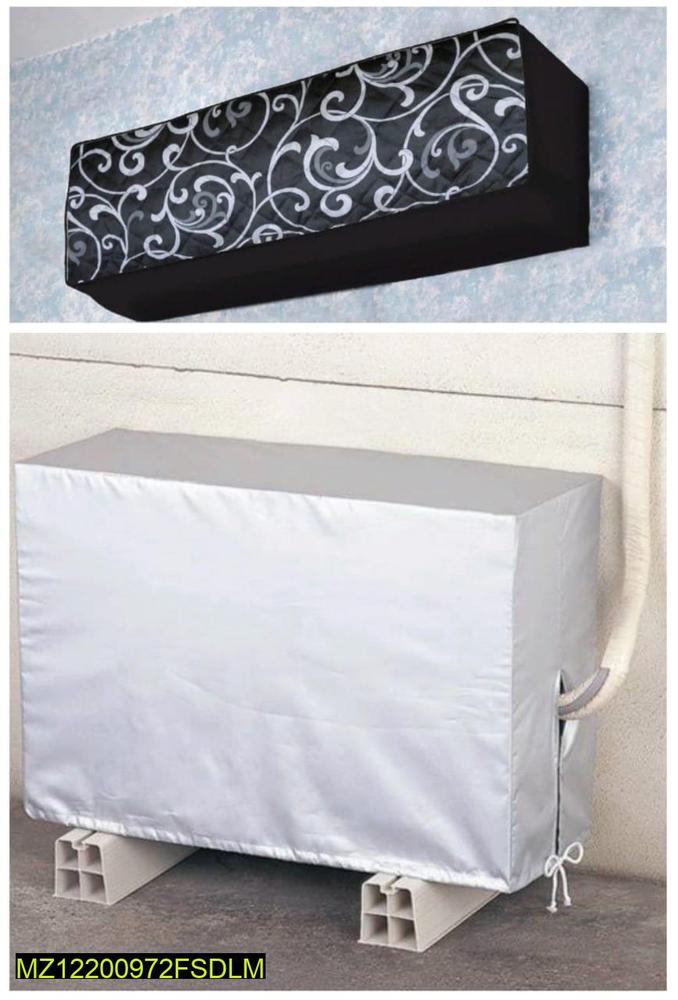 2 Pcs Parachute Printed Indoor And Outdoor AC Covers