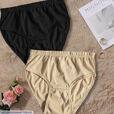 Pack Of 2 Stretchable Cotton Panties For Girls & Women