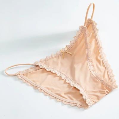 Silk Lace Work Comfortable And Breathable G-String