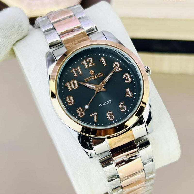 Men's Water Resistant Golden Chain Strap Quartz Watch - 1 Pc