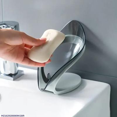 Self-Draining Soap Holder – Modern Leaf Design Soap Dish for Bathroom & Kitchen