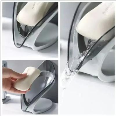 Self-Draining Soap Holder – Modern Leaf Design Soap Dish for Bathroom & Kitchen