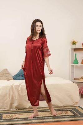 Comfortable Jersey Nightwear Set - Lightweight Plain Design (1 Pcs) 3 Colors