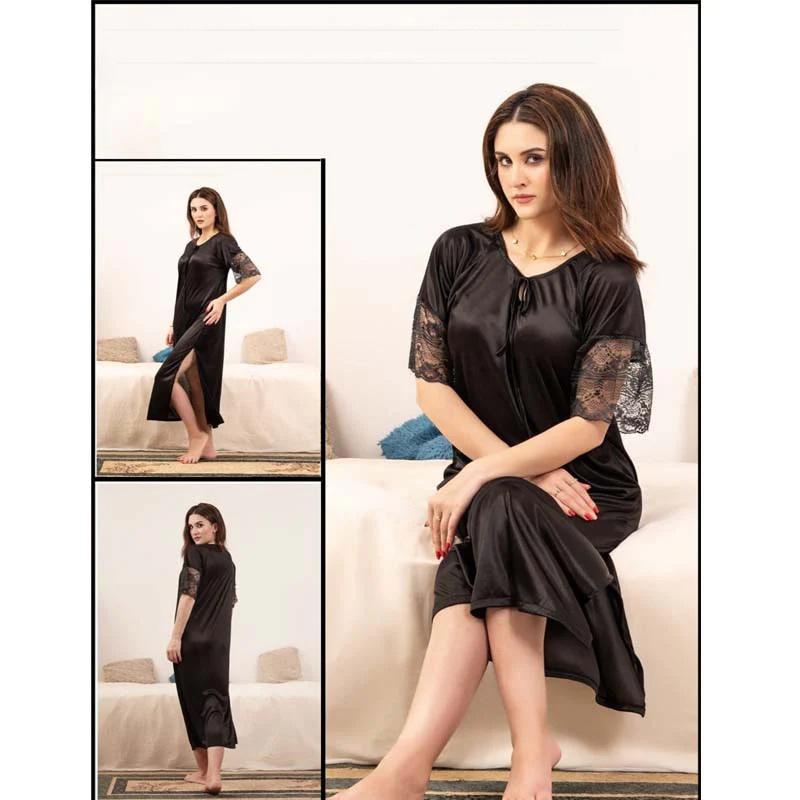 Comfortable Jersey Nightwear Set - Lightweight Plain Design (1 Pcs) 3 Colors