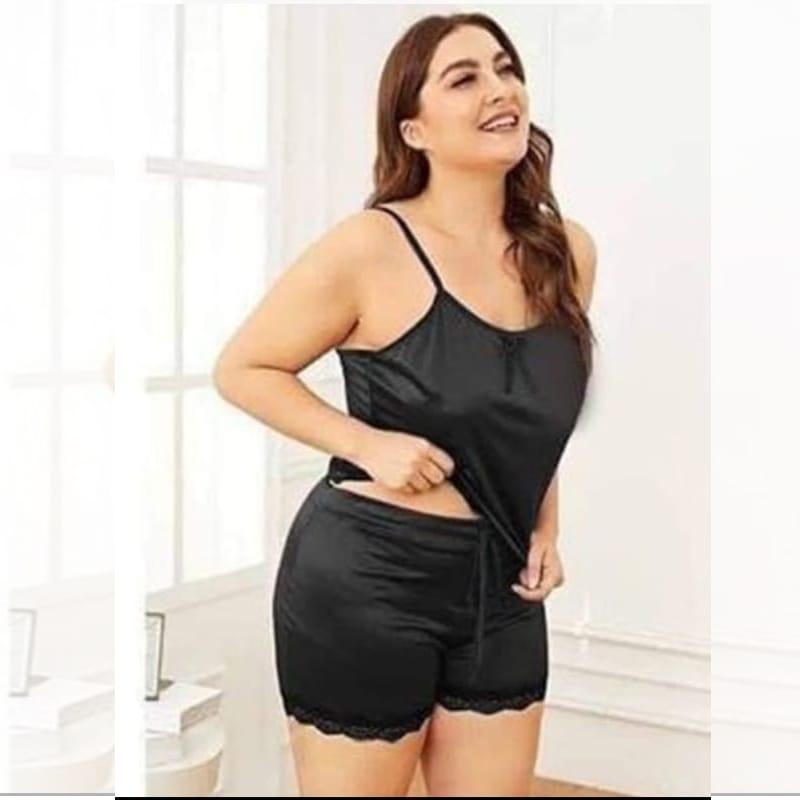 Cozy Red Jersey Nightwear Set - Comfortable and Lightweight