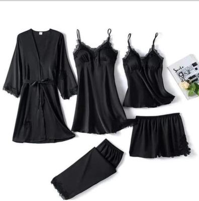 Comfortable Red Jersey Nightwear Set - Lightweight & Free Size