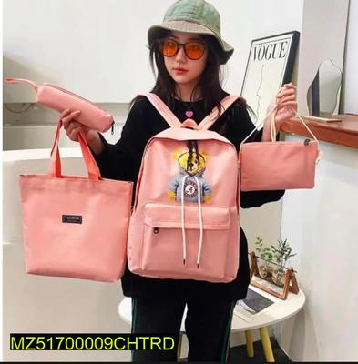 4 Pcs Canvas Backpack