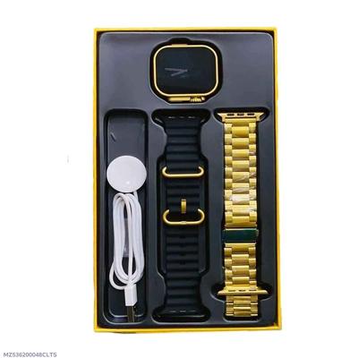 HK-09 Smart Watch Ultra Golden Edition- 1 Pcs