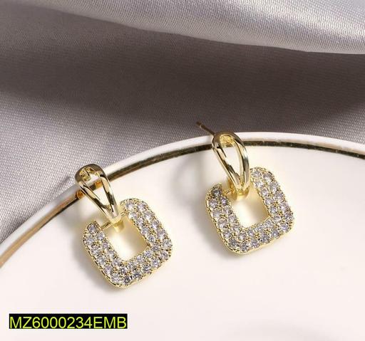 Pearl Square Earrings