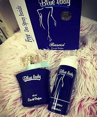 2 Pcs Long Lasting Women's Perfume Set, Blue Lady