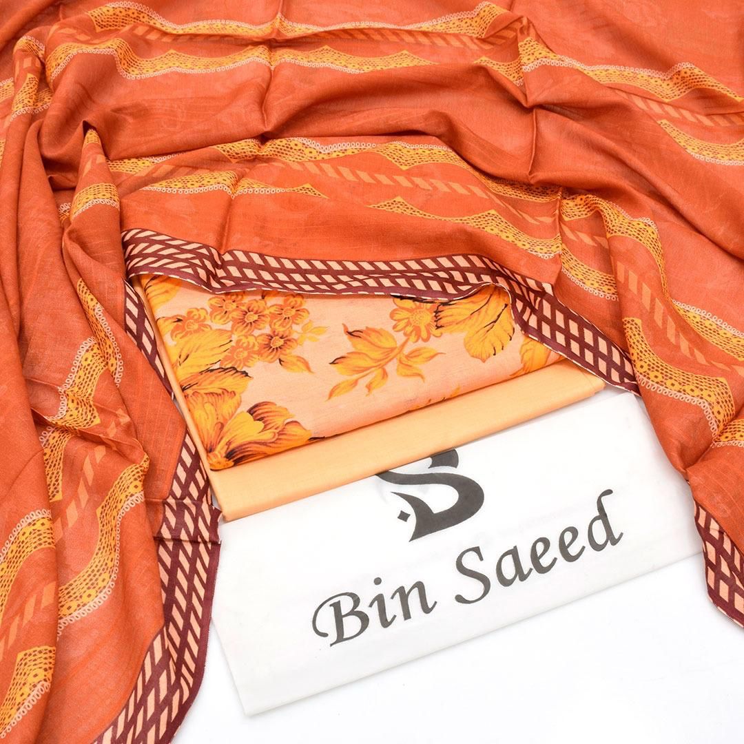 Bin Saeed Printed 3pc Collection