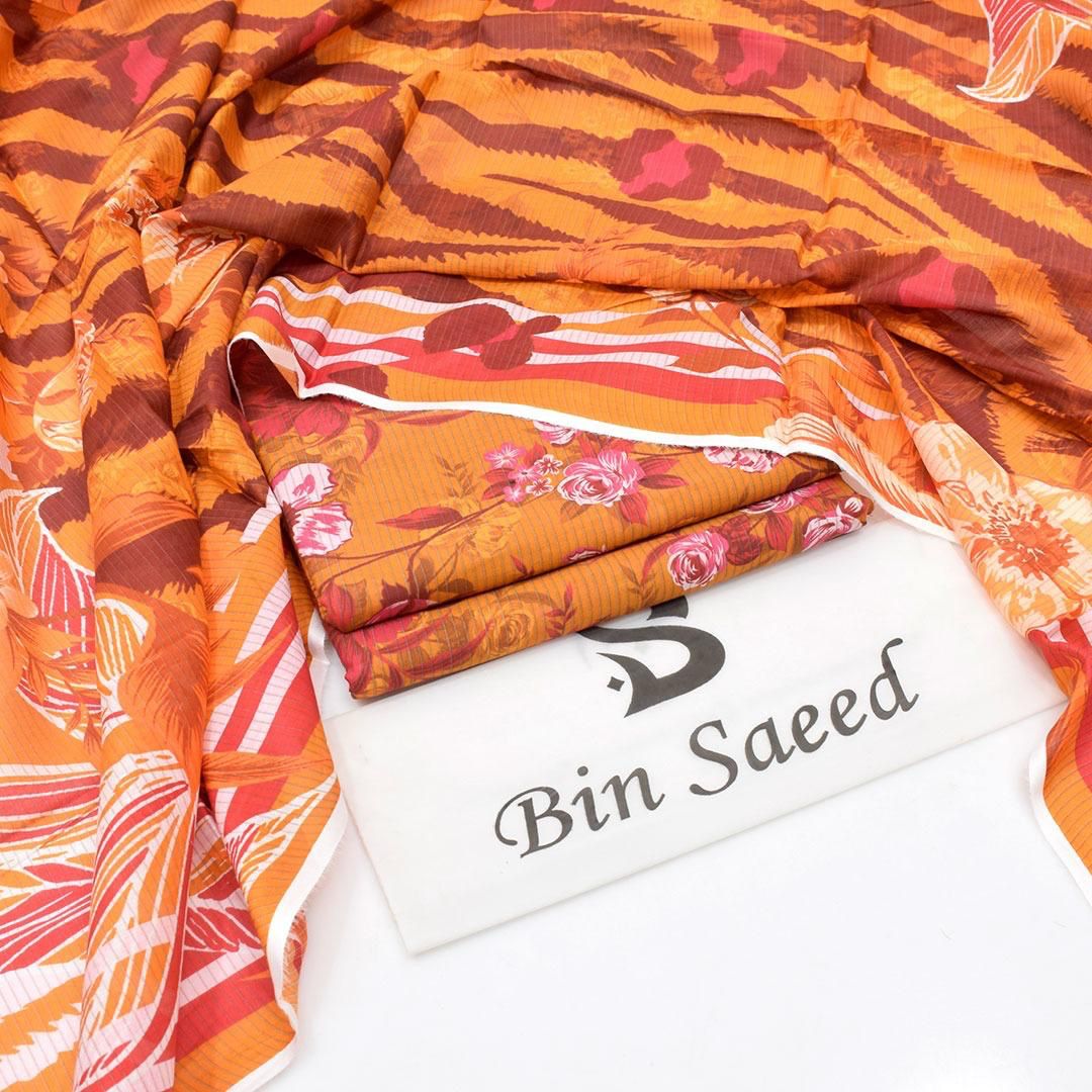 Bin Saeed Printed 3pc Collection
