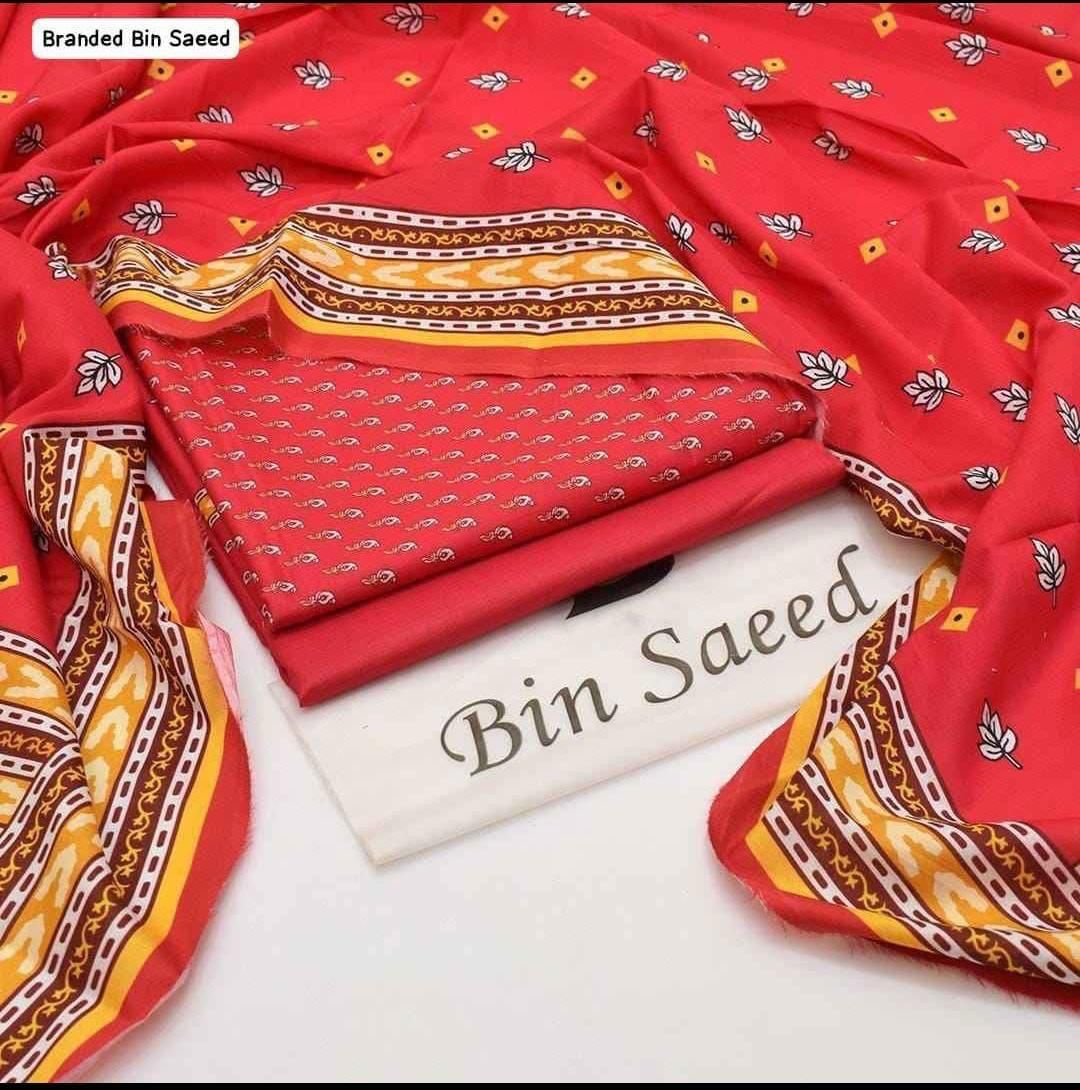 Bin Saeed Printed 3pc Collection