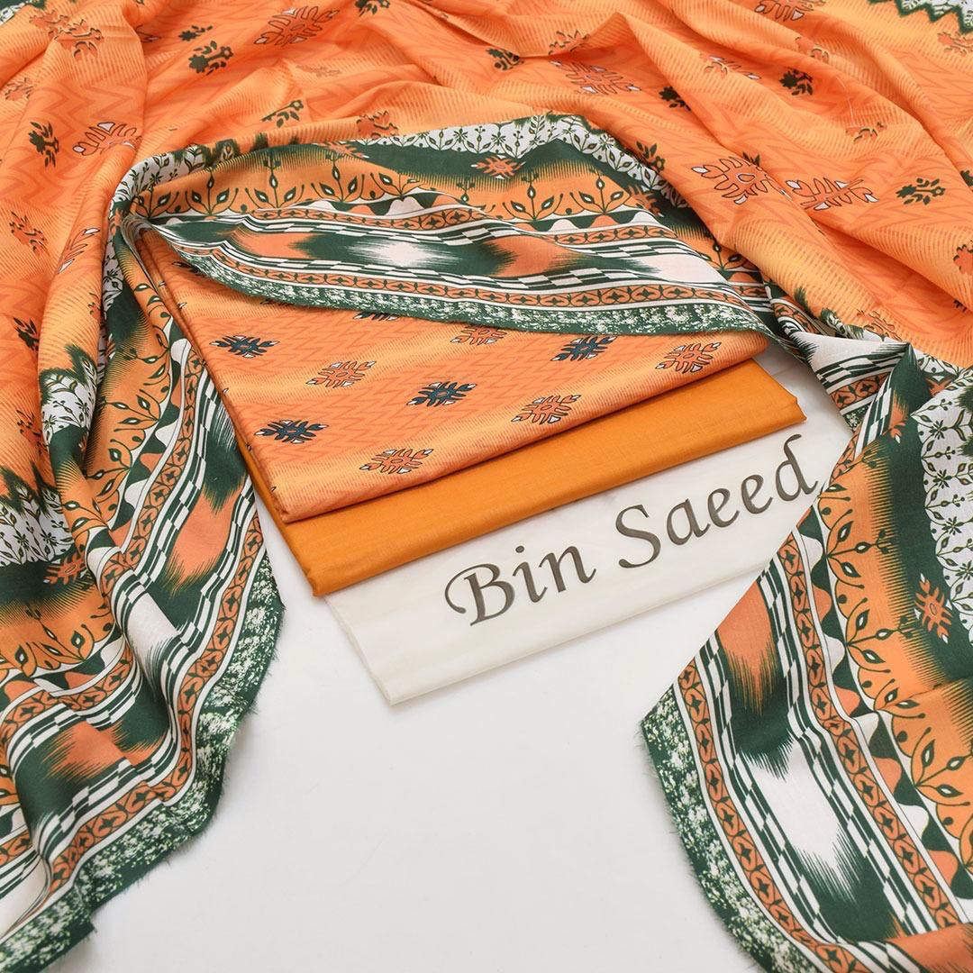 Bin Saeed Printed 3pc Collection