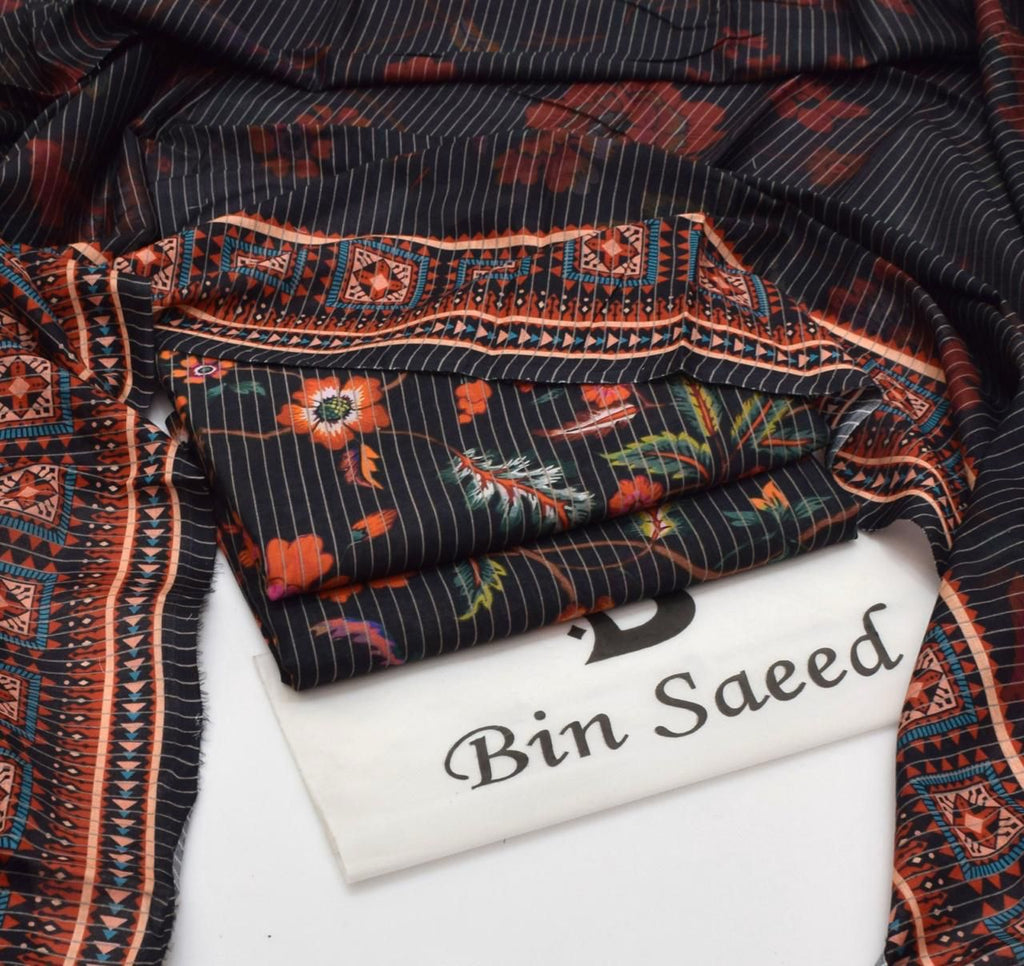 Bin Saeed Printed 3pc Collection