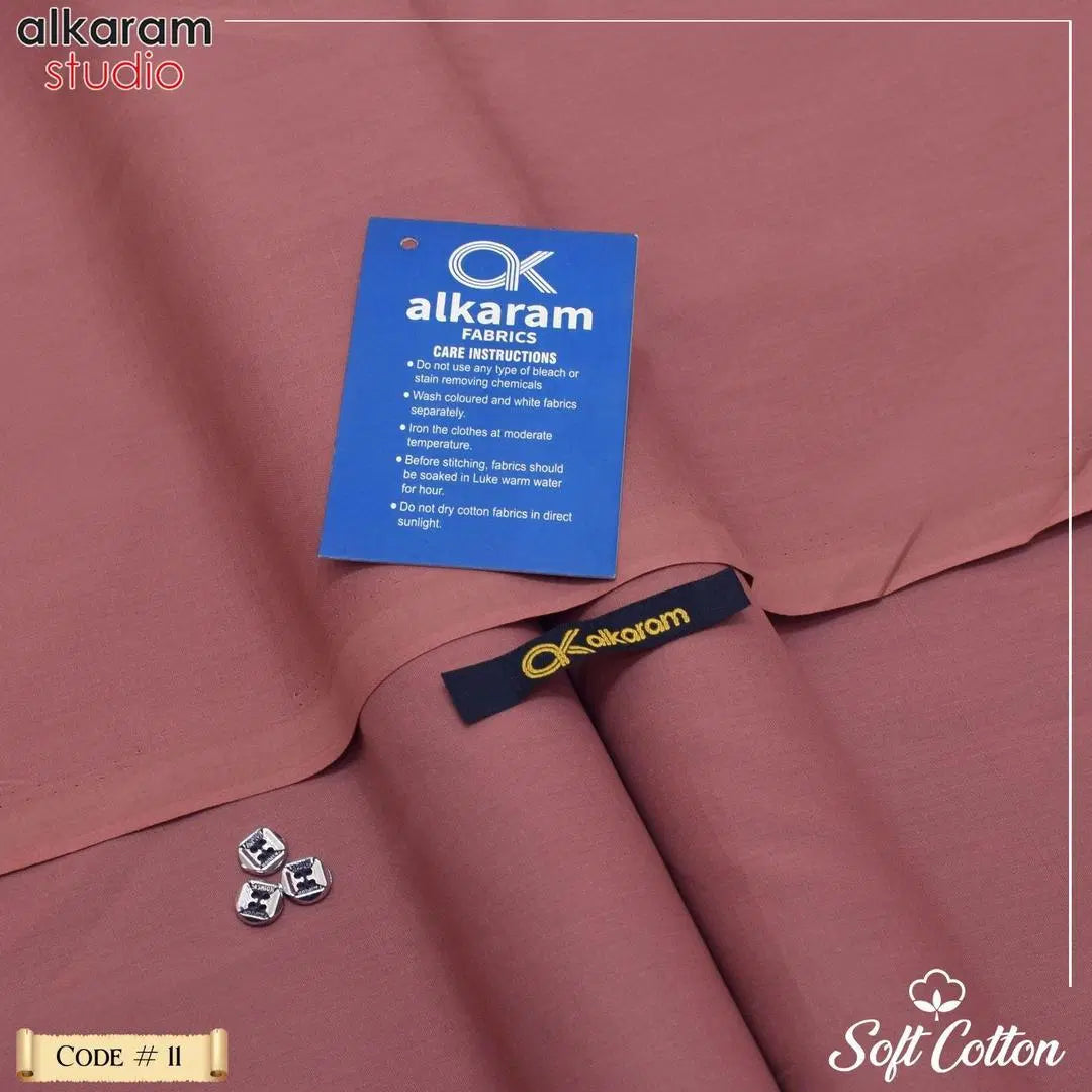 Men’s Unstitched Soft Cotton Plain Suit
