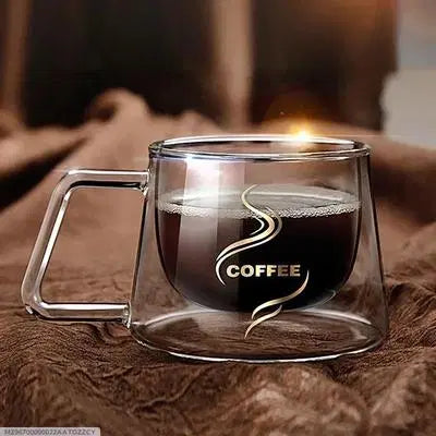 Elegant Glass Cup - 200ml Capacity