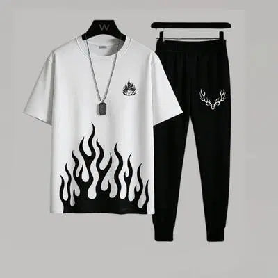2 Pcs Men's Micro Plain Track Suit