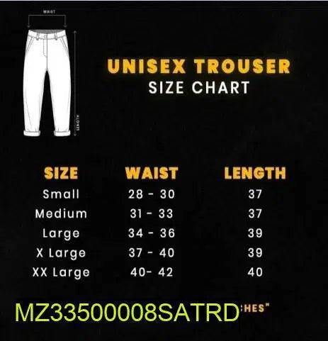 1 Pc Men's Stitched Cotton Jersey Plain Trouser