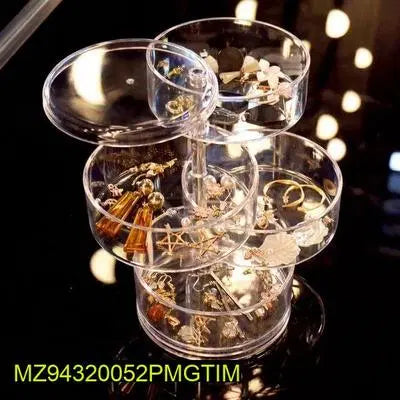 1 Pc Multi-Layer Transparent Rotation Jewelry Box