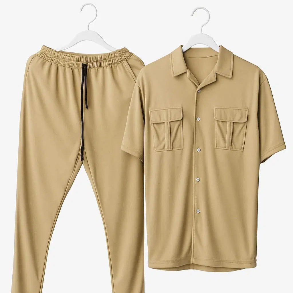2 Pcs Men's Dri Fit Plain Track Suit