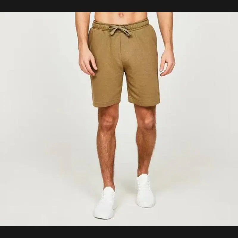 Men's Light Khaki Plain Shorts