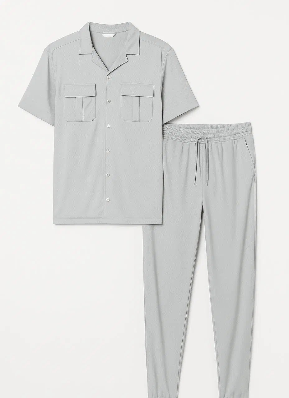 2 Pcs Men's Dri Fit Plain Track Suit