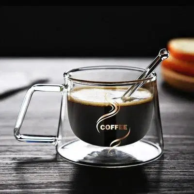 Elegant Glass Cup - 200ml Capacity