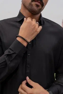 Classic Black Shalwar Kameez – Elegant, Comfortable, and Timeless EW-001064-S33